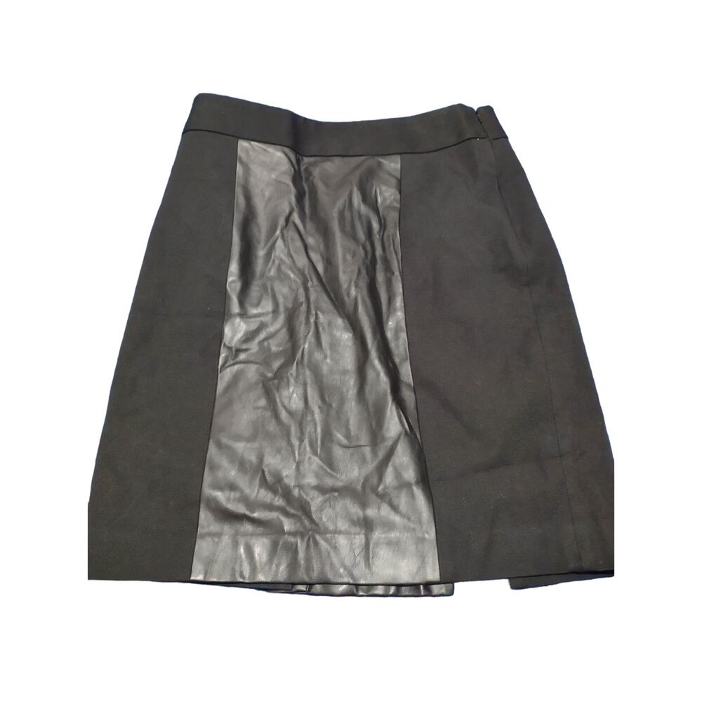 NWT Banana republic faux leather‎ Skirt 2 Bikercore Vegan Minimalist Edgy Chic